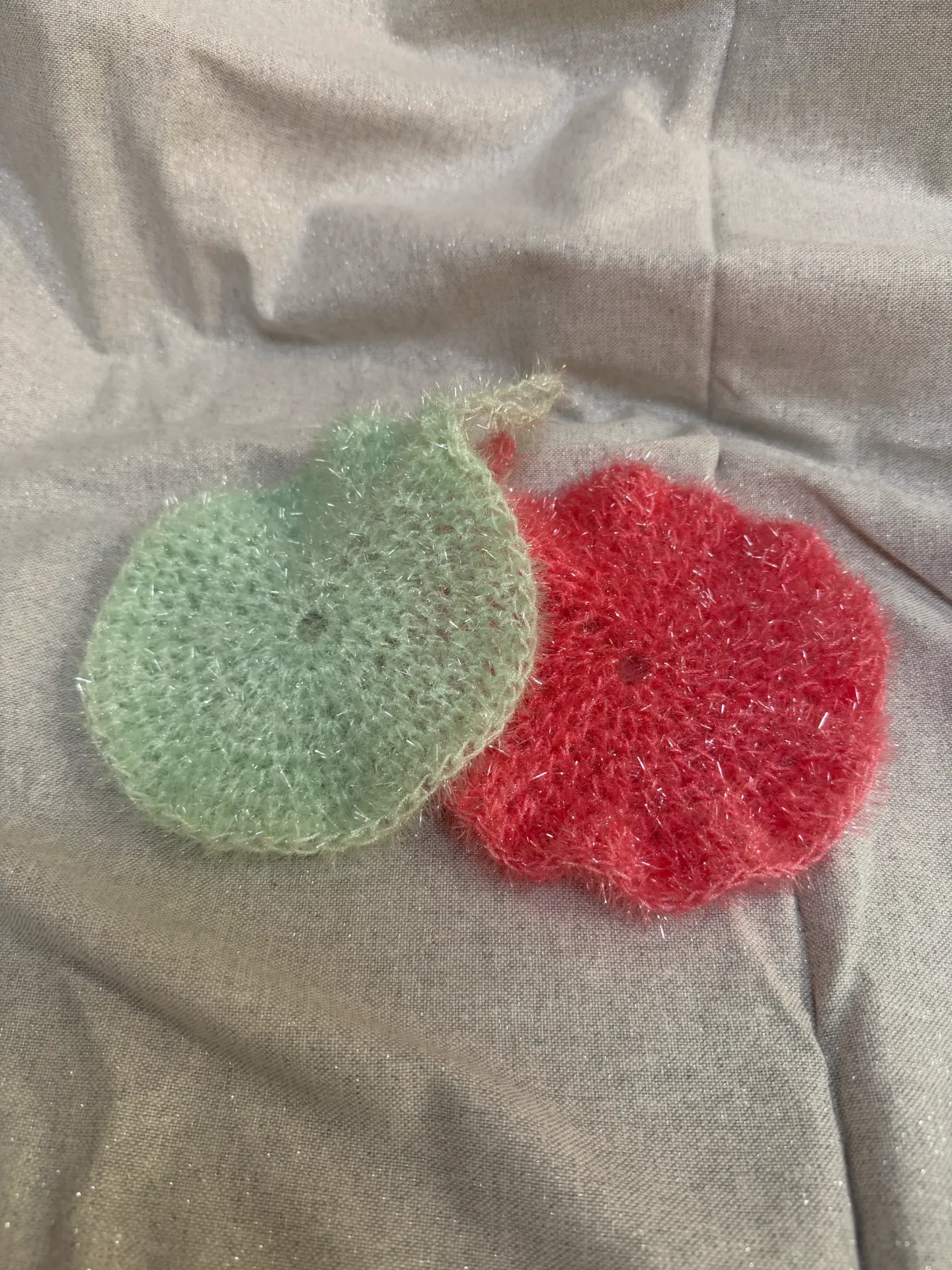 Eponge grattante vaisselle tricotée main